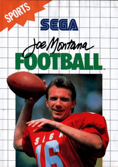 Joe Montana Football box art for Sega Master System